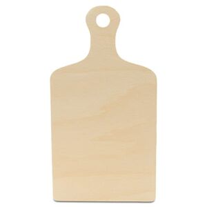 Wooden Cutting Board Shapes, 12″ with Handle, Pack of 3 Wooden Cutting Boards by Woodpeckers, for Kitchen, Decor, and Charcuterie Boards