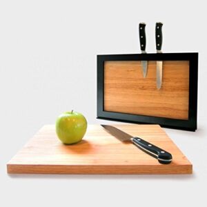 ILoveHandles Chops Cutting Board – Magnetic Cutting Board, Drying Rack/Holder, and Knife Rack Two Cutting Boards “Minimalist” Certified! Multiple Kitchen Tools in One Simple Design