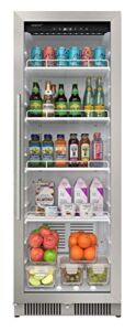 EdgeStar VBM101 22 Inch Wide 10.1 Cu. Ft. Commercial Beverage Merchandiser With Temperature Alarm and Reversible Door