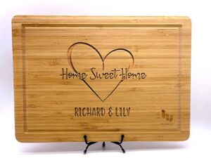 Personalized Home Sweet Home Cutting Board for Couples, Housewarming Gift, New Home Gift, Wedding and Anniversary Present, Names Special Home Gift, Special for Husband and Wife Gift, Different Designs