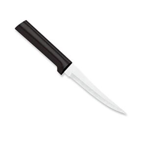 Rada Cutlery Super Parer Paring Knife Stainless Steel Resin Made in the USA, 8-3/8 Inches, Black Handle
