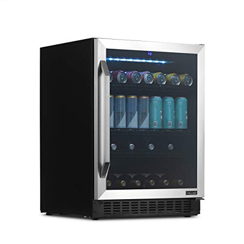 NewAir 24″ FlipShelf™ Mini Fridge And Wine Cooler | 162 Can or 54 Bottle | Built-in or Freestanding Wine and Beverage Fridge with Reversible Shelves NWB180SS00 | The Storepaperoomates Retail Market - Fast Affordable Shopping