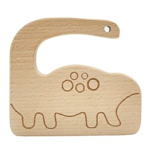 YAPULLYA Wooden Kids knife for Training and Safe Cutting, Cute Dinosaur Shape Toddler Knife Kitchen Cooking Tool