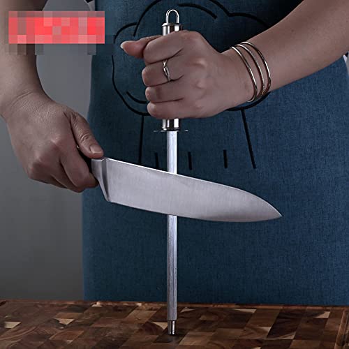 1 Piece Knife Sharpener Rod Stainless Steel Sharpening Stick Rod Professional Stainless Steel Knife Sharpening Steel Stainless Steel Sharpening Rod with Hanging Holes, Silver | The Storepaperoomates Retail Market - Fast Affordable Shopping