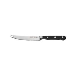 Winco KFP-51, 5-Inch Carbon Steel Tomato Knife, Tomato Slicer, Paring Knife