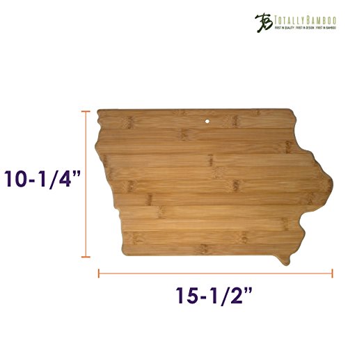 Totally Bamboo Iowa State Shaped Bamboo Serving & Cutting Board | The Storepaperoomates Retail Market - Fast Affordable Shopping