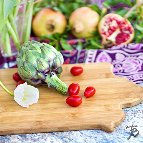 Totally Bamboo Iowa State Shaped Bamboo Serving & Cutting Board | The Storepaperoomates Retail Market - Fast Affordable Shopping