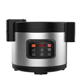Wantjoin Commercial rice cooker,Rice warmer 10L/13L (40-CUP /52 CUP UNCOOKED)360-degree three-dimensional insulation,Non-stick Inner Pot Rice Cooker (13L with Smart panel)