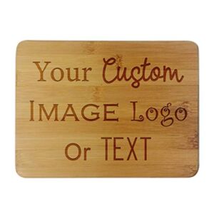 Custom Personalized Cute Unique Whimsical 3D Laser Engraved Sushi Roll Sashimi Bamboo Cutting Serving Board With Your Text, Personal Logo, or Photo, Gift
