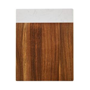 Farberware Small Acacia Wood Cutting Board with Marble Edge, 8×10-Inch, Acacia