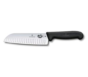 Victorinox Fibrox Pro Santoku Knife, 6.7 inches, Black