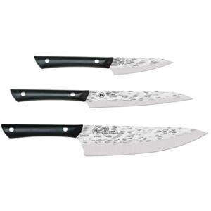 Kai PRO 3 Piece Starter Knife Set, Kitchen Knife Set, Includes 8″ Chef’s Knife, 3.5″ Paring Knife, and 6″ Utility Knife, From the Makers of Shun