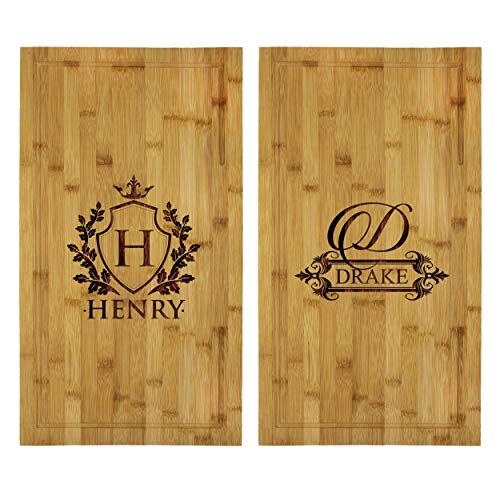 Custom Engraved Bamboo Over the Sink, Stove, Counter Cutting and Serving Board – Personalized with Family Name and Juice Groove | The Storepaperoomates Retail Market - Fast Affordable Shopping
