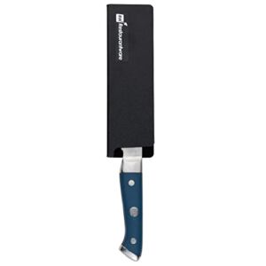 Sensei 6.5 x 2 Inch Knife Sleeve, 1 BPA-Free Knife Protector – Fits Utility Knife, Felt Lining, Black Plastic Knife Blade Guard, Durable, Cut-Proof – Restaurantware