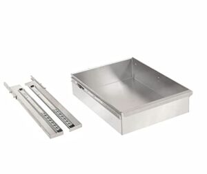 AmGood Stainless Steel Table Drawer | Metal Drawer for Prep Work Table | Heavy Duty | (15″ x 20″ x 5″)