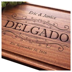 Straga – Engraved Cutting Boards for Personalized Gifts, Practical Wedding Gifts and Keepsakes, Customize Your Wood Board, Style and Design (Rustic Quote Design No.301)