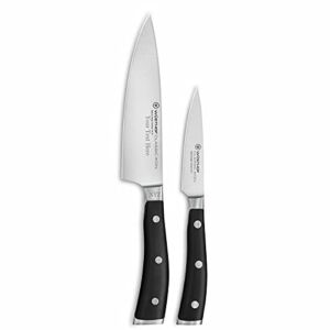Wusthof Classic Ikon – 2 Pc Prep Knife Set – Personalized Engraving of Chef’s Knife Available