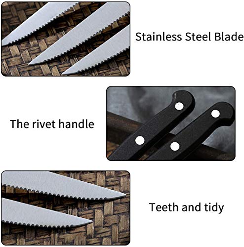 Steak Knives ，8.6 Inch Stainless Steel Sharp Blade Kitchen Steak Knife,Use for Families, Upscale Restaurant, Parties, Dates | The Storepaperoomates Retail Market - Fast Affordable Shopping