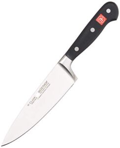Wusthof Classic Chef’s Knife: 6″, 6 IN, Black