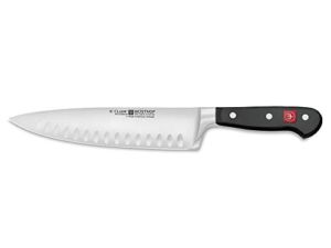 Wusthof Classic Cook’s Knife, 8-Inch Hollow Ground Blade, Black