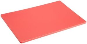 Plastic Cutting Board 12×18 1/2″ Thick Red, NSF Approved Commercial Use