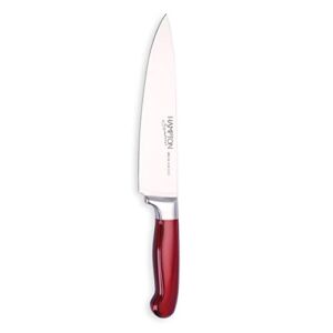 Hampton Forge Red Rorik 8″ Chef Knife/Clear Blade Guard, 0.60 LB
