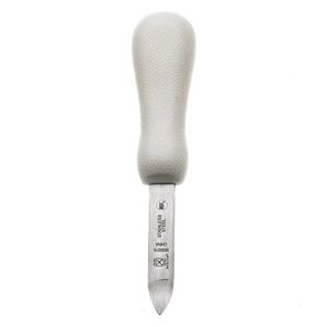 Mercer Culinary Bent Tip Oyster Knife with Poly Handle, 2-3/4 Inch, White