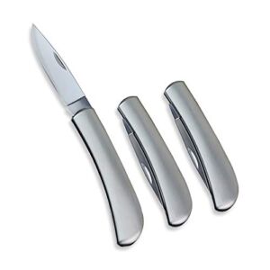 Paring Knife,all Steel Foldable Fruit Knife,fruit Knife Small of Exquisite,small and Easy to Carry,suitable for Most Types of Vegetables and Fruits(3 Pieces)