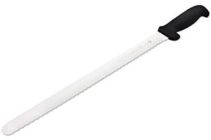 Mundial 14-Inch Serrated Edge Slicing Knife, Black