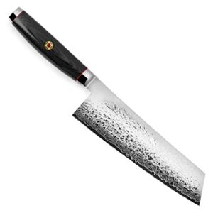 Enso SG2 Bunka Knife – Made in Japan – 101 Layer Stainless Damascus, 7″