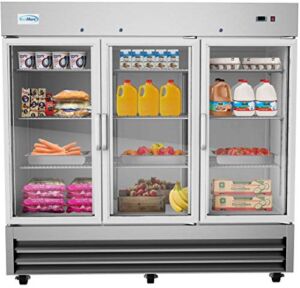 KoolMore RIR-3D-GD Commercial Refrigerator, Triple Door, Stainless Steel