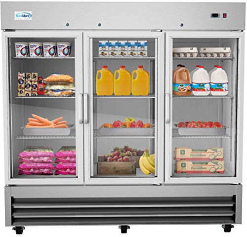 KoolMore RIR-3D-GD Commercial Refrigerator, Triple Door, Stainless Steel | The Storepaperoomates Retail Market - Fast Affordable Shopping