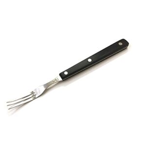 WALLFARM Stainless Steel Granny Fork, 3-Tines, Meat Fork, Barbecue Fork, Carving Fork for Grilling, Barbecue, Serving, Roasting, 10-Inch