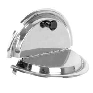 Excellante 9.8-Inch Stainless Steel Divided Cover, 7-Quart