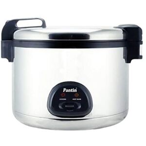 Pantin 110 Cup Cooked (55 Cup Raw) Electric Rice Cooker for Commercial Restaurant Large Capacity – 220V, 2850W (ETL Listed)