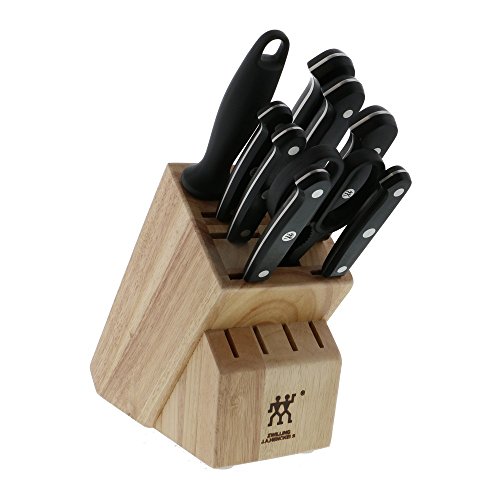 HENCKELS Zwilling gourmet 10-pc knife block set, 3.15 Pound, Black/Stainless Steel (36131-005) | The Storepaperoomates Retail Market - Fast Affordable Shopping