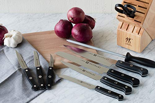 HENCKELS Zwilling gourmet 10-pc knife block set, 3.15 Pound, Black/Stainless Steel (36131-005) | The Storepaperoomates Retail Market - Fast Affordable Shopping