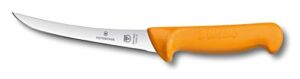 Victorinox”Swibo” Boning Knife with Curved Blade, Stainless Steel, Yellow, 16 x 5 x 5 cm