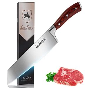 LaTim’s Chef Knife 9 Inch Professional,Japanese Kitchen Cooking Knives with German High Carbon Stainless Steel 4116 and Ergonomic Handle