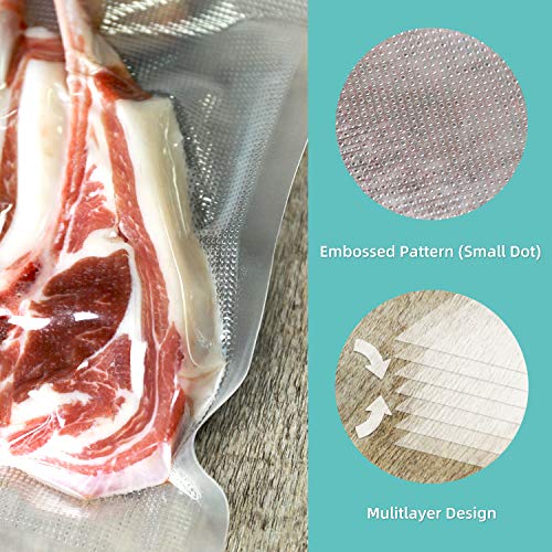 Happy Seal Vacuum Sealer Bags 11×50 Rolls 2 Pack for Food Saver, Seal a Meal, BPA Free, Commercial Grade, Great for Vac Storage, Meal Prep or Sous Vide | The Storepaperoomates Retail Market - Fast Affordable Shopping