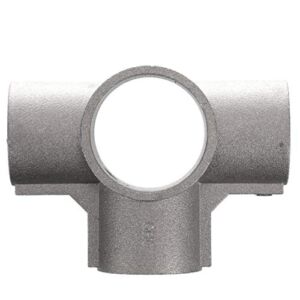Component Hardware Brushed Aluminum Center Cross Brace Fitting for 1-5/8-Inch OD Legs
