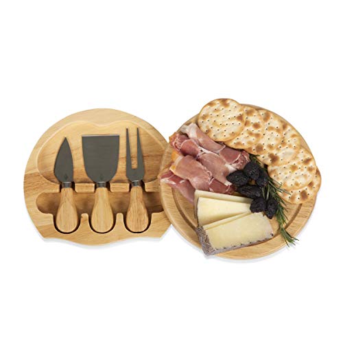 TOSCANA – a Picnic Time brand Brie Parawood Board Set with Cheese Tools, One Size | The Storepaperoomates Retail Market - Fast Affordable Shopping