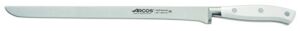 Arcos Series Riviera Blanc – Slicing Knife Ham Knife – Blade Nitrum Forged Stainless Steel 12″ – Handle Polyoxymethylene (POM) White Color,231124