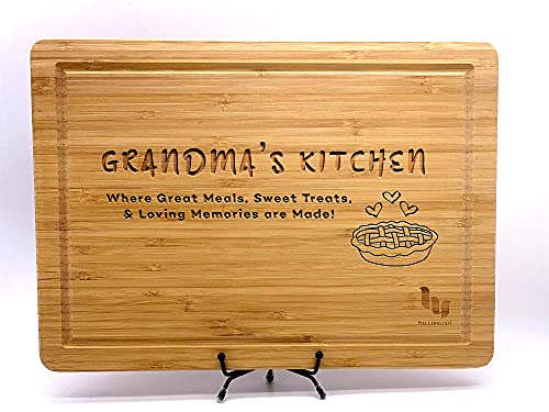 Personalized Cutting Board for Mom or Grandma, Custom Engraved Kitchen Gift, Customized Mom and Grandma Gift from Daughter or Son, Kitchen Sign with Stand, 12 Designs and 3 Sizes | The Storepaperoomates Retail Market - Fast Affordable Shopping