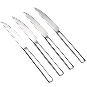 Idomy 6-Piece Stainless Steel Steak Knives, Kitchen Dinner Knives