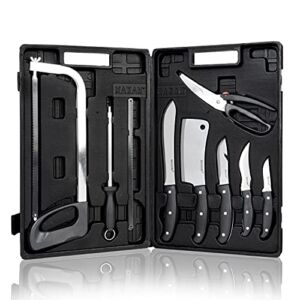 Maxam Game Processing Set, for Field Dressing Deer and Other Game, Fully Portable in a Durable Case, 13-Piece
