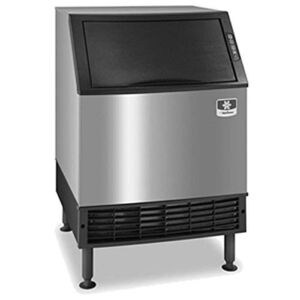 Manitowoc UDF0140A NEO 26″ Air Cooled Undercounter Dice Cube Ice Machine with 90 lb. Bin – 115V, 135 lb