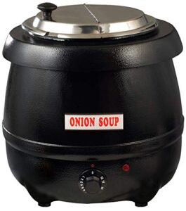 Winco Electric Soup Warmer, 10.5-Quart,Black
