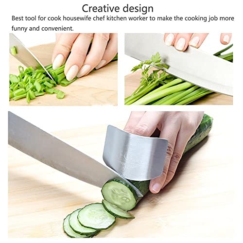 wefaner Stainless Steel Finger Guards for Cutting, Hand Protector Finger Protector , Avoid Injury When Cutting Vegetables, Meat, Slicing and Dicing Safe Chopping Tools | The Storepaperoomates Retail Market - Fast Affordable Shopping