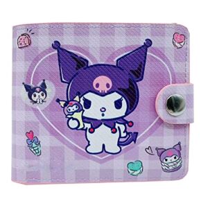 Anime Wallet Cute Purse Wallet for Men Women Girls Leather Wallet Cartoon Wallet Merch¡­ (kuluomi Wallet)¡­
